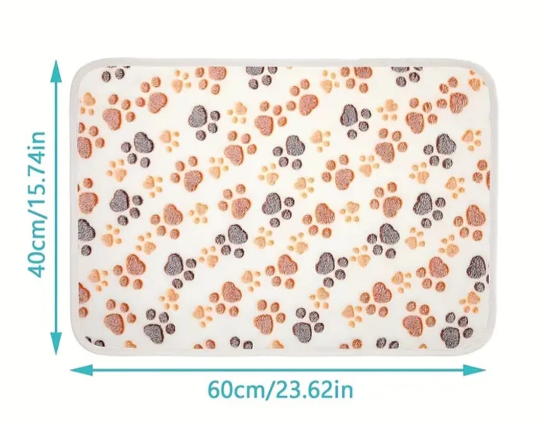 Haustierdecke mit süßem Pfoten Muster - Bella und Stella Haustierbedarf