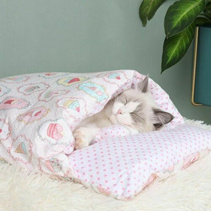 Personalisierbare Kuschelhöhle für Katzen in Verschiedenen Designs Katzenschlafhöhle Katzenbett - Bella und Stella Haustierbedarf